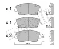 METELLI Sada brzdovch destiek ‐ MT 22-1164-0