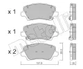Sada brzdovch destiek METELLI ‐ MT 22-1165-0
