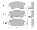 Sada brzdovch destiek METELLI ‐ MT 22-1167-0