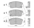 Sada brzdovch destiek METELLI ‐ MT 22-1169-0