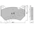 Sada brzdovch destiek METELLI ‐ MT 22-1170-0