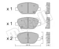 Sada brzdovch destiek METELLI ‐ MT 22-1178-0