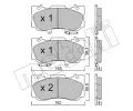 Sada brzdovch destiek METELLI ‐ MT 22-1183-0