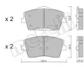Sada brzdovch destiek METELLI ‐ MT 22-1186-0