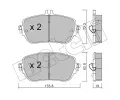 Sada brzdovch destiek METELLI ‐ MT 22-1193-0