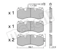 Sada brzdovch destiek METELLI ‐ MT 22-1202-0