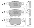 METELLI Sada brzdovch destiek ‐ MT 22-1205-0
