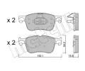 METELLI Sada brzdovch destiek ‐ MT 22-1205-1