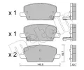 METELLI Sada brzdovch destiek ‐ MT 22-1212-0