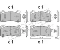 Sada brzdovch destiek METELLI ‐ MT 22-1220-1
