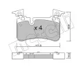 METELLI Sada brzdovch destiek ‐ MT 22-1223-0