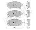METELLI Sada brzdovch destiek ‐ MT 22-1234-0