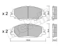 METELLI Sada brzdovch destiek ‐ MT 22-1235-0