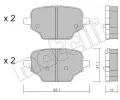 METELLI Sada brzdovch destiek ‐ MT 22-1245-0