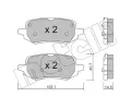 Sada brzdovch destiek METELLI ‐ MT 22-1248-0
