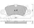 METELLI Sada brzdovch destiek ‐ MT 22-1254-0