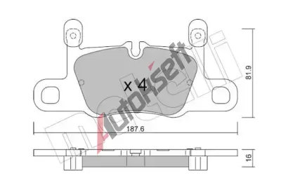 METELLI Sada brzdových destiček MT 22-1258-3, 22-1258-3 METELLI Sada brzdových destiček MT 22-1258-3, 22-1258-3