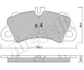 Sada brzdovch destiek METELLI ‐ MT 22-1259-0