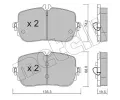Sada brzdovch destiek METELLI ‐ MT 22-1268-0
