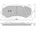 Sada brzdovch destiek METELLI ‐ MT 22-1271-0