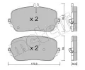 Sada brzdovch destiek METELLI ‐ MT 22-1272-0