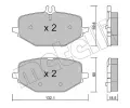 METELLI Sada brzdovch destiek ‐ MT 22-1274-0