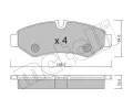 Sada brzdovch destiek METELLI ‐ MT 22-1275-0