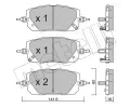 Sada brzdovch destiek METELLI ‐ MT 22-1295-0