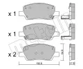 METELLI Sada brzdovch destiek ‐ MT 22-1296-0
