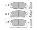Sada brzdovch destiek METELLI ‐ MT 22-1298-0