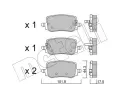 Sada brzdovch destiek METELLI ‐ MT 22-1301-0