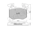 METELLI Sada brzdovch destiek ‐ MT 22-1310-0