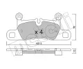 METELLI Sada brzdovch destiek ‐ MT 22-1315-0