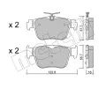 METELLI Sada brzdovch destiek ‐ MT 22-1317-0