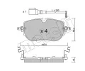 Sada brzdovch destiek METELLI ‐ MT 22-1319-0