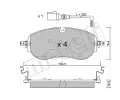 Sada brzdovch destiek METELLI ‐ MT 22-1320-0