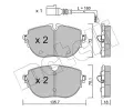 METELLI Sada brzdovch destiek ‐ MT 22-1321-0