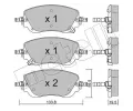 Sada brzdovch destiek METELLI ‐ MT 22-1325-0