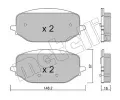 Sada brzdovch destiek METELLI ‐ MT 22-1351-0