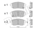 Sada brzdovch destiek METELLI ‐ MT 22-1353-0