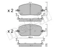 Sada brzdovch destiek METELLI ‐ MT 22-1357-0