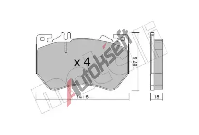 METELLI Sada brzdových destiček MT 22-1358-0, 22-1358-0 METELLI Sada brzdových destiček MT 22-1358-0, 22-1358-0