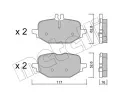 Sada brzdovch destiek METELLI ‐ MT 22-1359-0