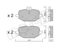 Sada brzdovch destiek METELLI ‐ MT 22-1359-1