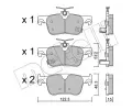 METELLI Sada brzdovch destiek ‐ MT 22-1363-0