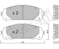 Sada brzdovch destiek METELLI ‐ MT 22-1367-0