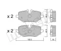 Sada brzdovch destiek METELLI ‐ MT 22-1368-0