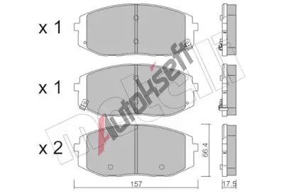 METELLI Sada brzdových destiček MT 22-1372-0, 22-1372-0 METELLI Sada brzdových destiček MT 22-1372-0, 22-1372-0