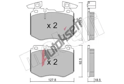 METELLI Sada brzdovch destiek MT 22-1388-0, 22-1388-0