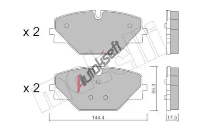 METELLI Sada brzdov�ch desti�ek MT 22-1393-0, 22-1393-0